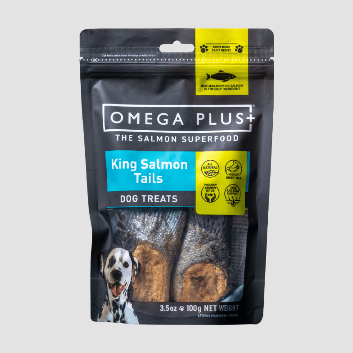 OMEGA PLUS King Salmon Tails Dog Treats