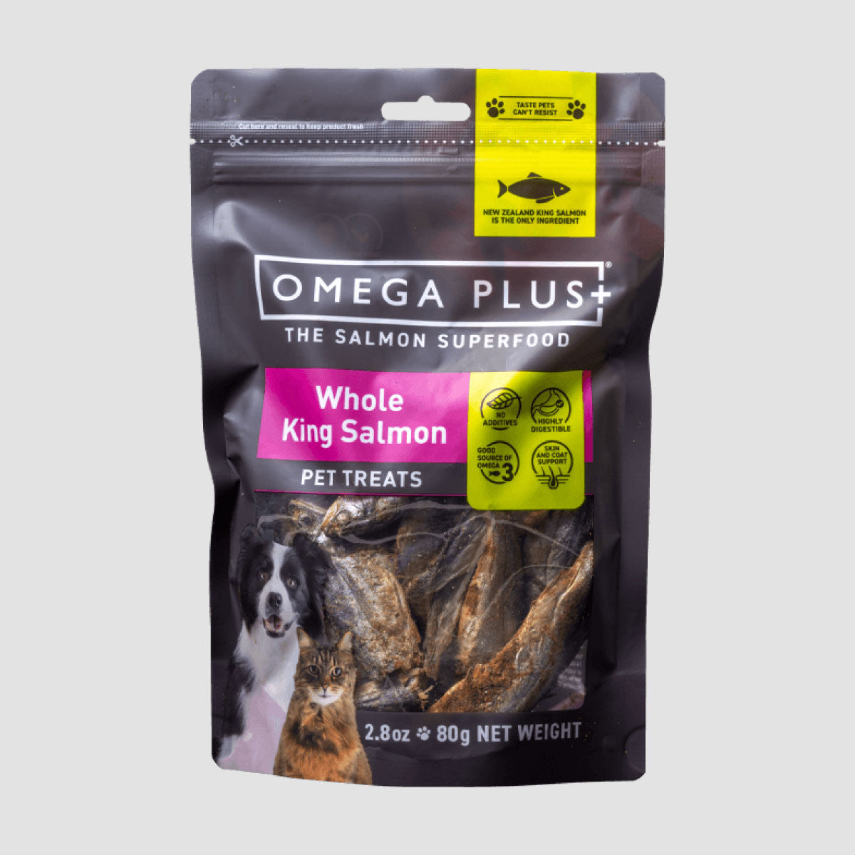 OMEGA PLUS Whole King Salmon Pet Treats