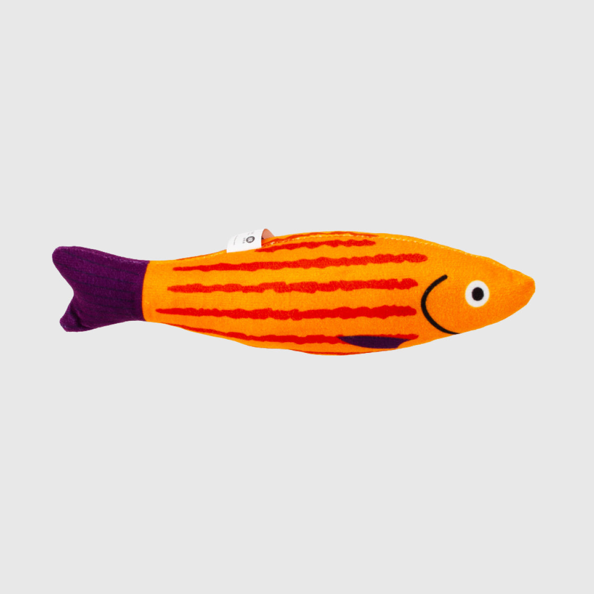 Orange Striped Fish Catnip Cat Toy