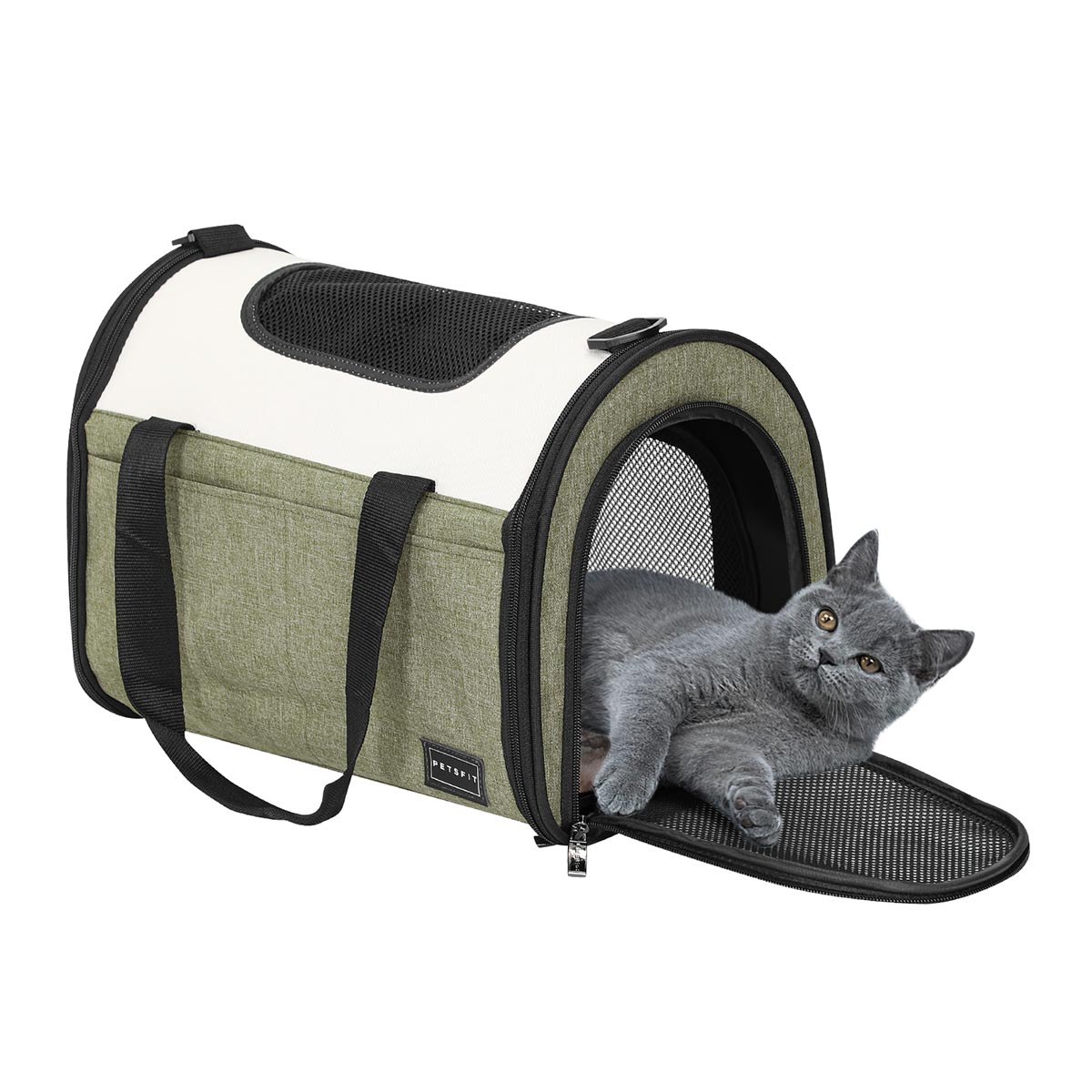 PETSFIT Soft-Sided Cat Carrier - Large Travel Bag