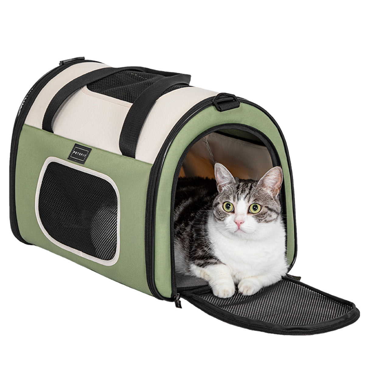 PETSFIT Ventilated Cat Carrier - Large Travel Bag