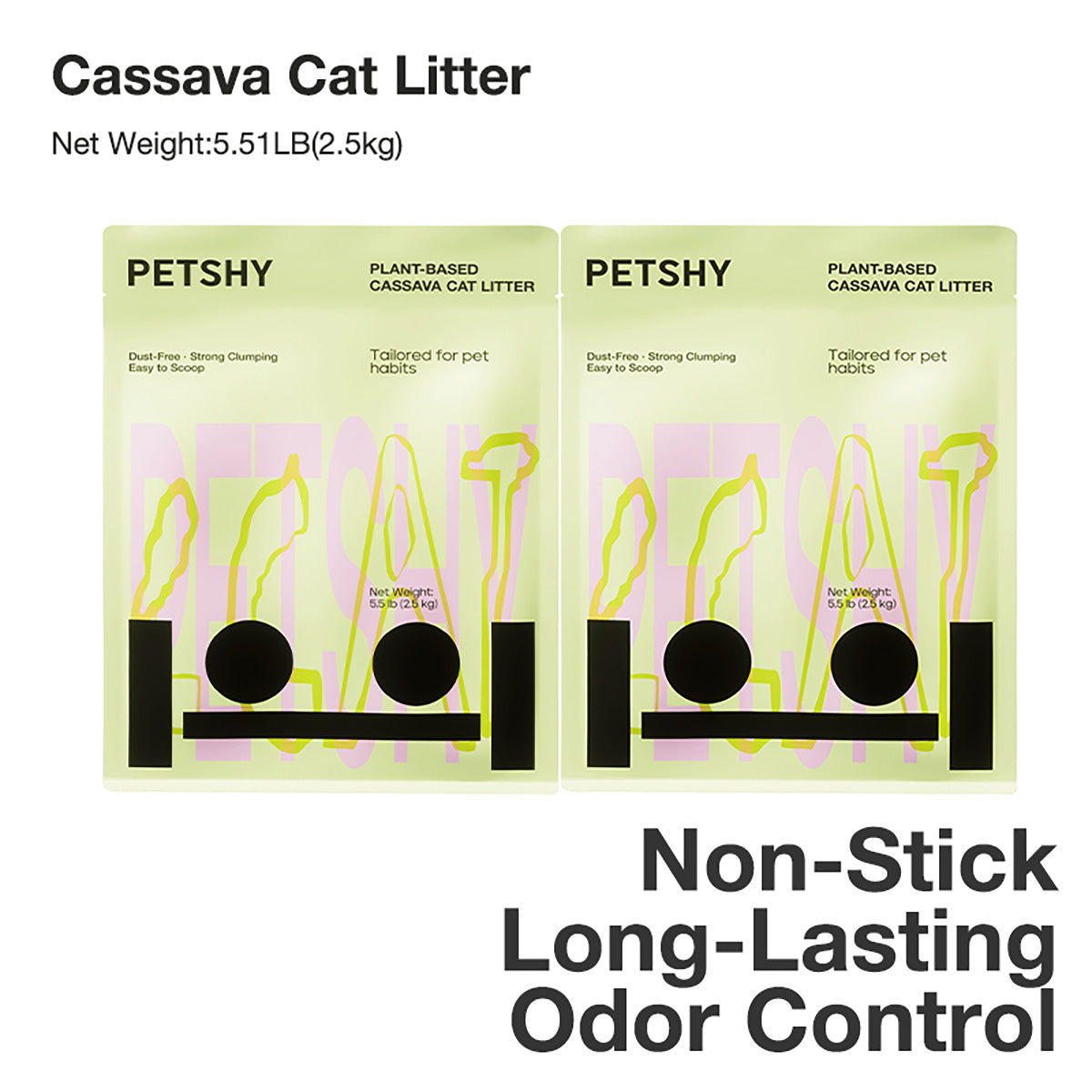 PETSHY Cassava Cat Litter