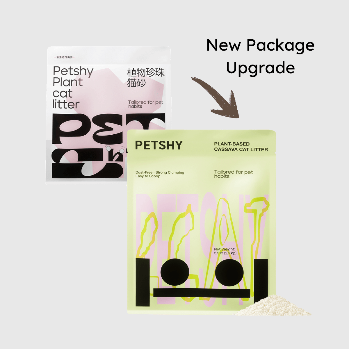 PETSHY Cassava Cat Litter