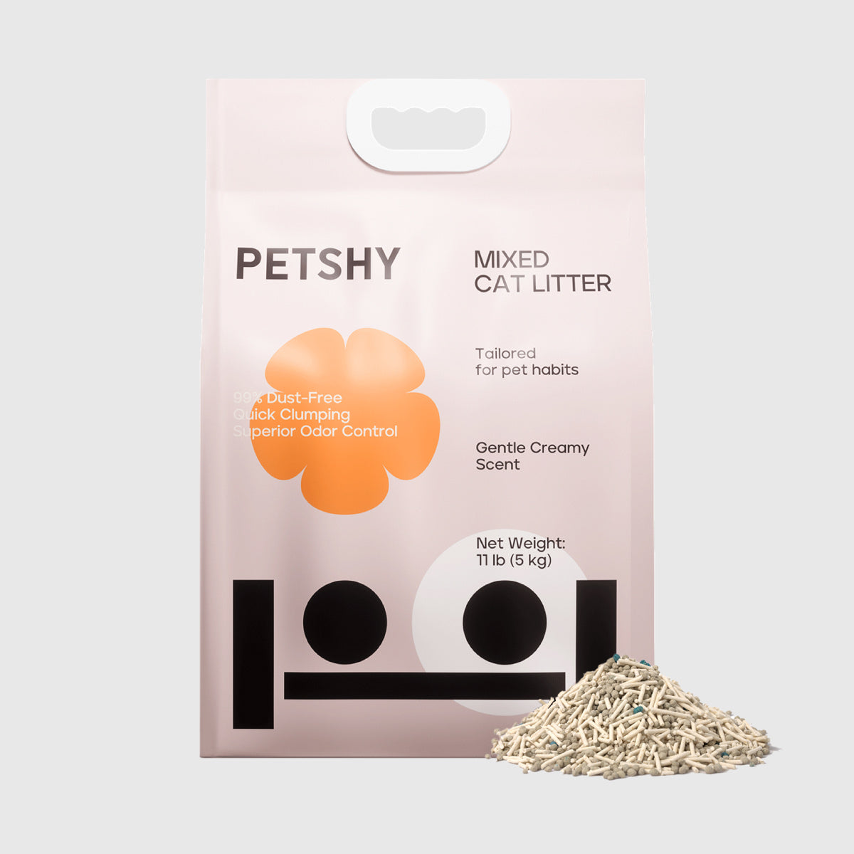 PETSHY Classic Tofu & Bentonite Mixed Cat Litter