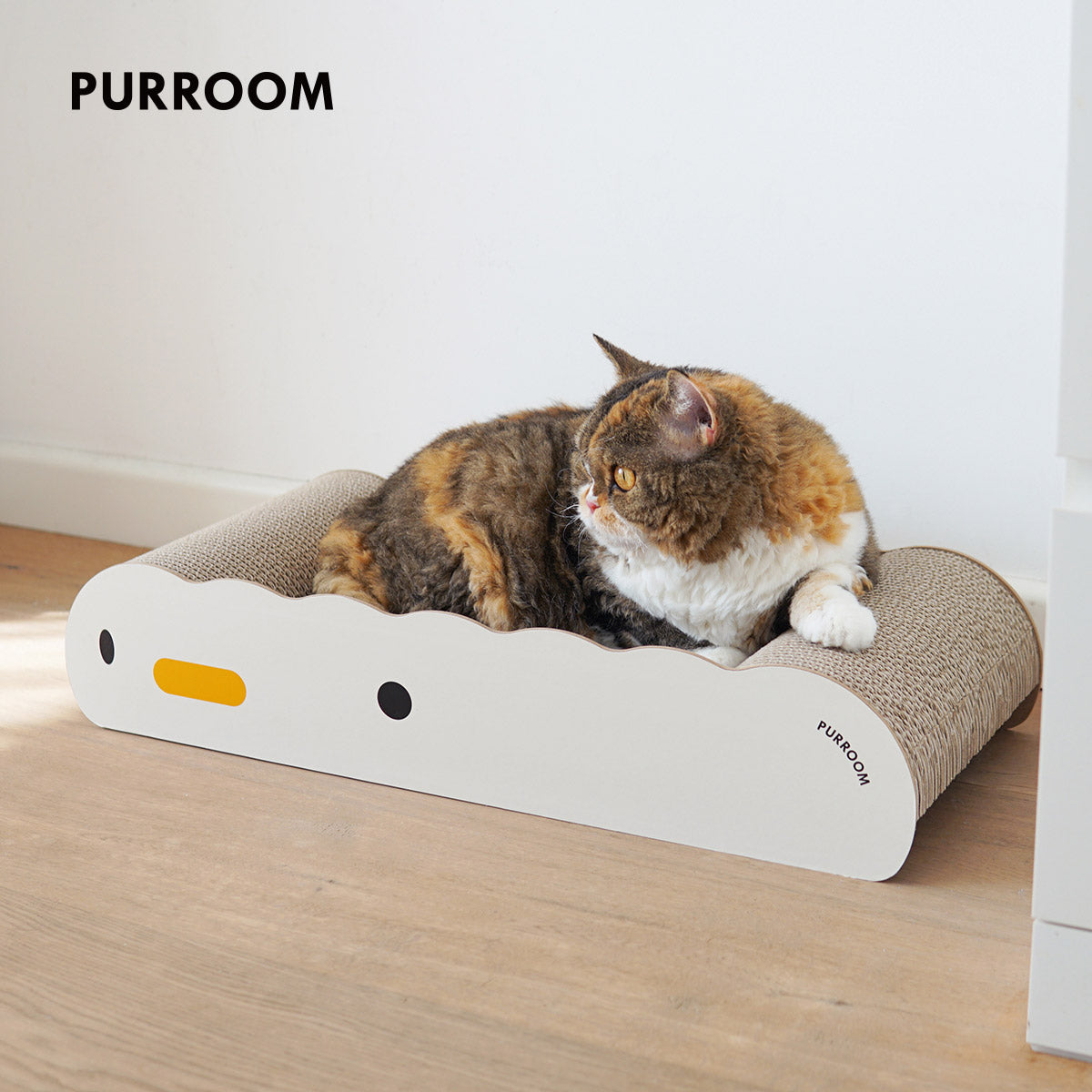 PURROOM Cat Cardboard Scratcher Wave
