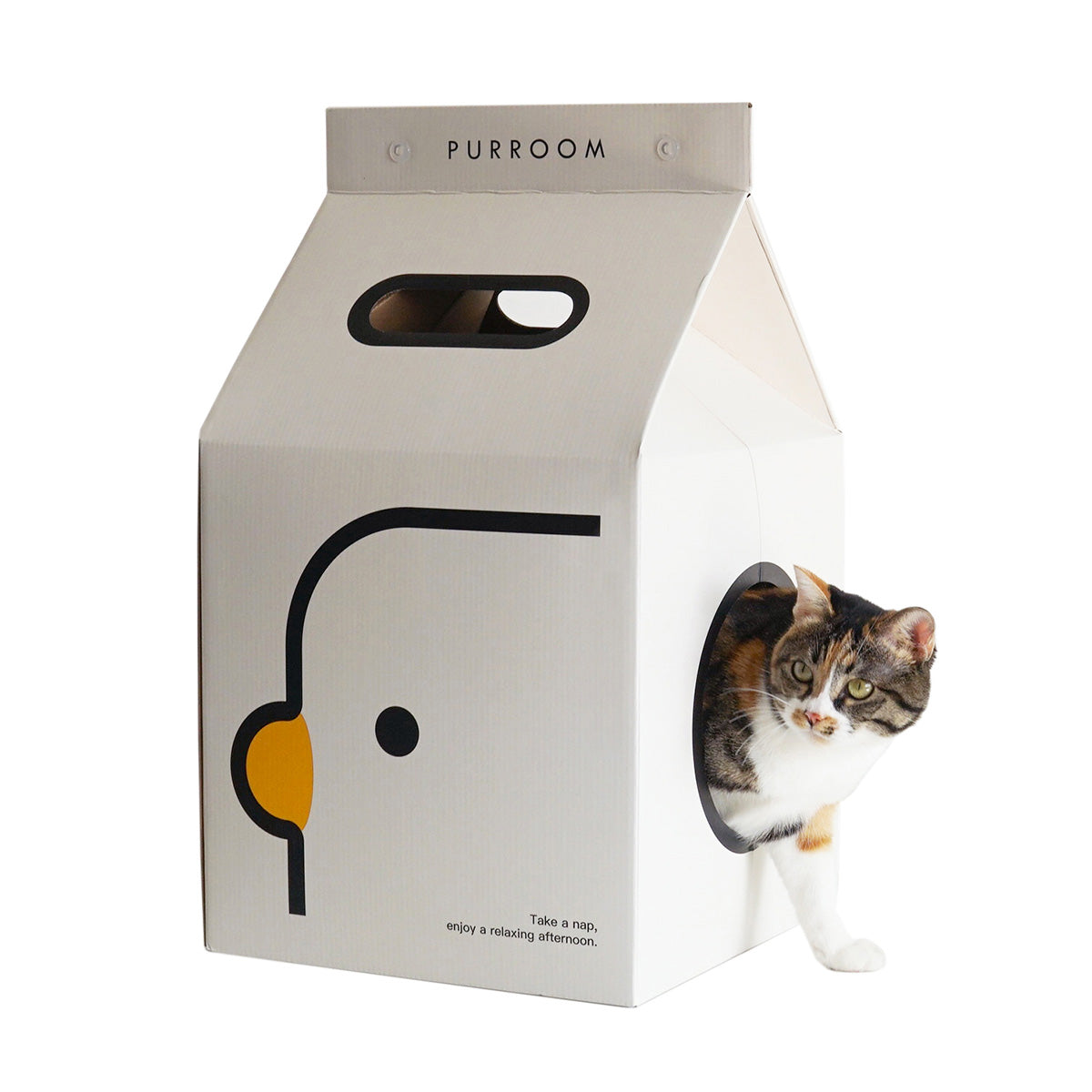 PURROOM Cat Scratching Milk House
