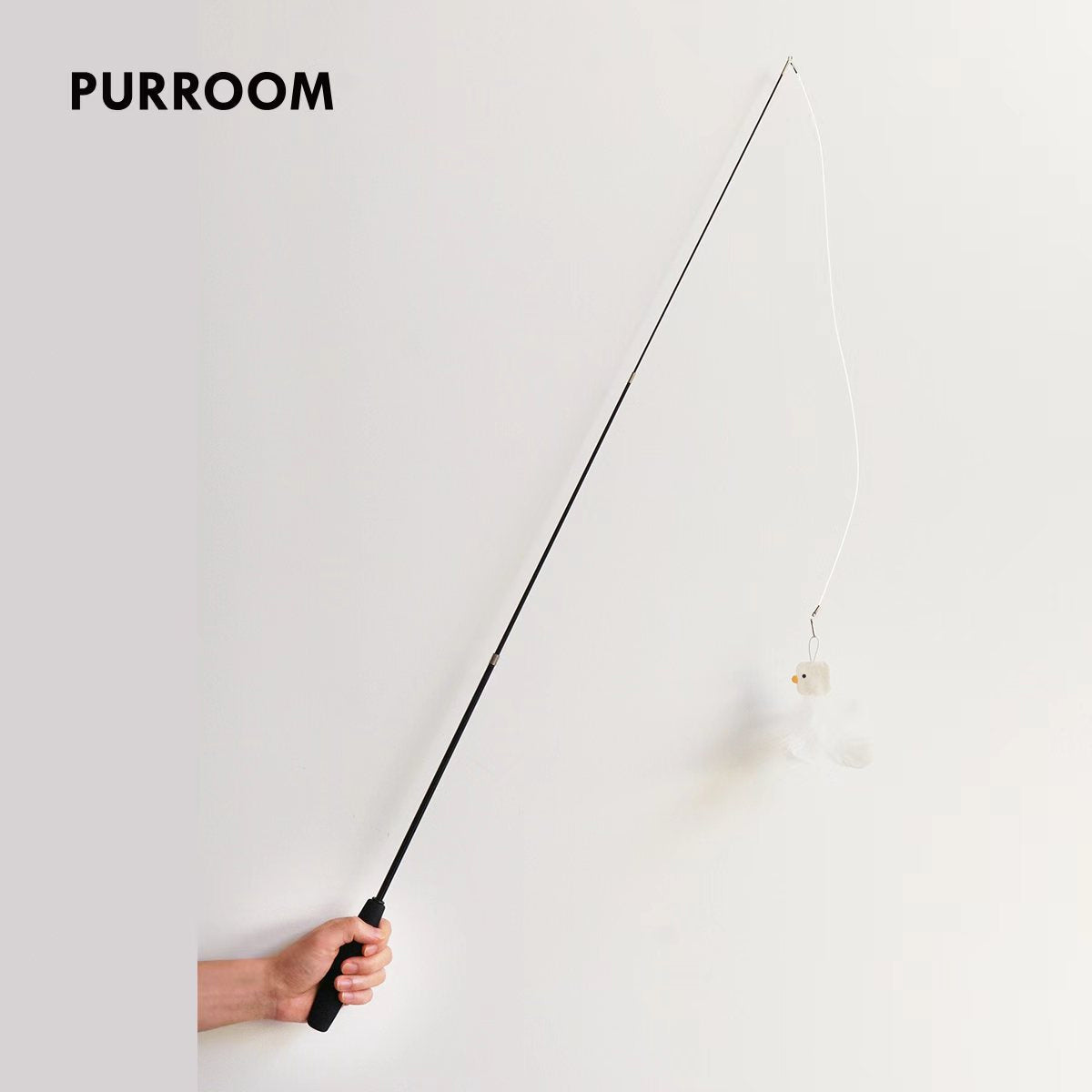 PURROOM Feather Cat Teaser Wand Set