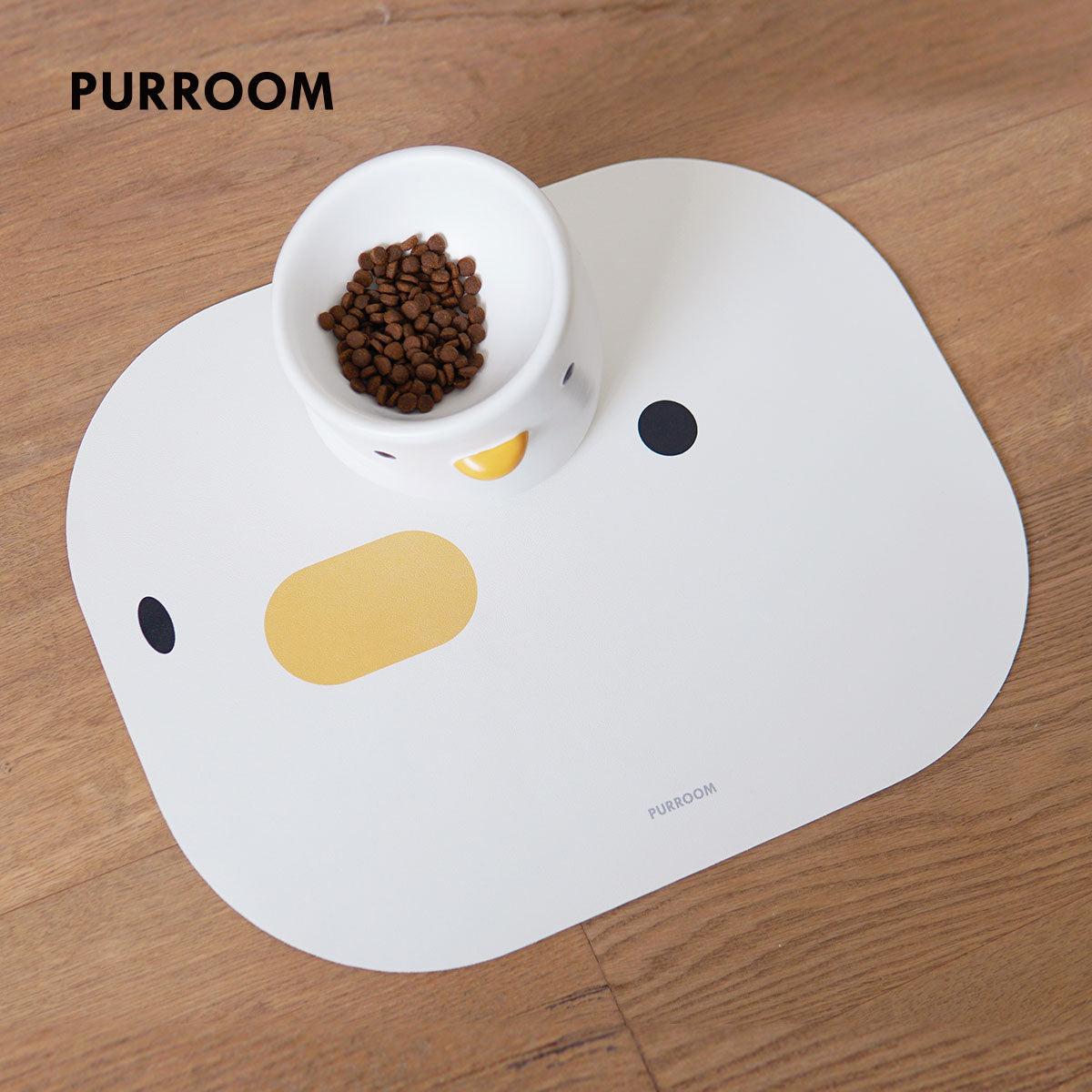 PURROOM Oval Meal Mat White