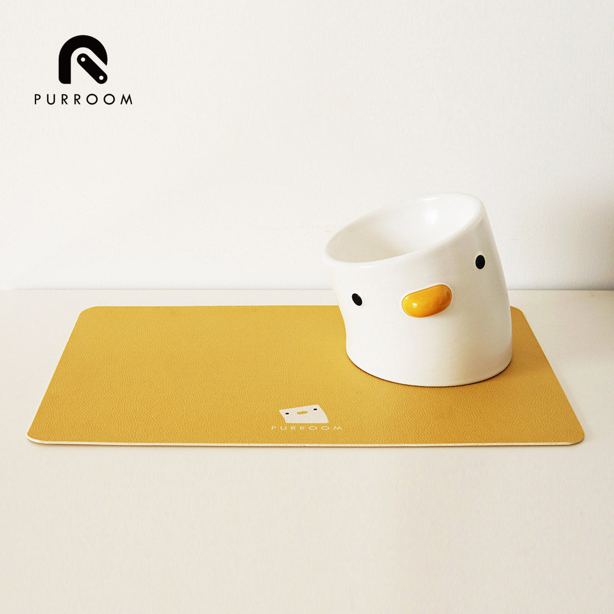 PURROOM Pet Meal Mat Yellow