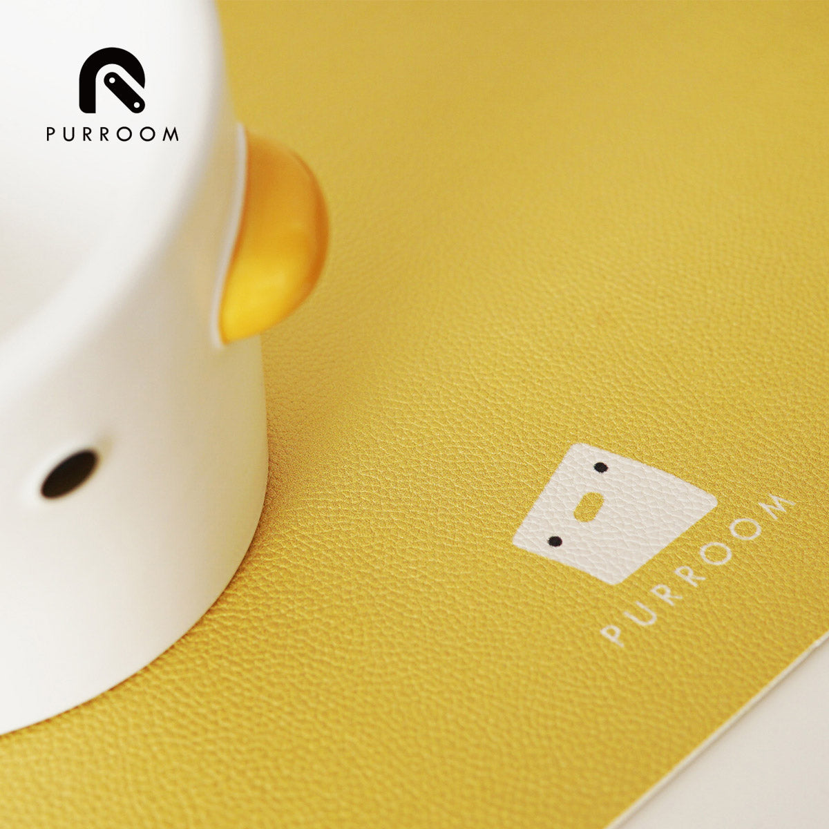 PURROOM Pet Meal Mat Yellow